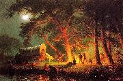 Oregon Trail (Campfire) Albert Bierstadt